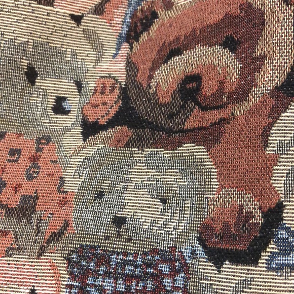 Vintage Tapestry Teddy Bear Backpack - Picture 5 of 16